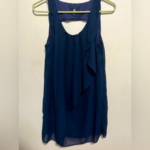 Navy Short Sleeve Dress